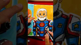 Sketchbook challenge - draw your dad as a superhero #artforkidshub