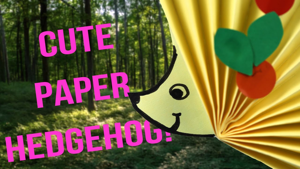 Cute Paper Hedgehog Craft for Kids - Easy DIY Tutorial