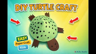 Easy Paper Turtle Craft - Simple and Fun DIY Tutorial
