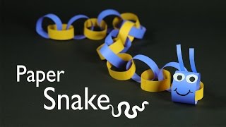 Paper Snake Craft for Kids - Fun DIY Tutorial