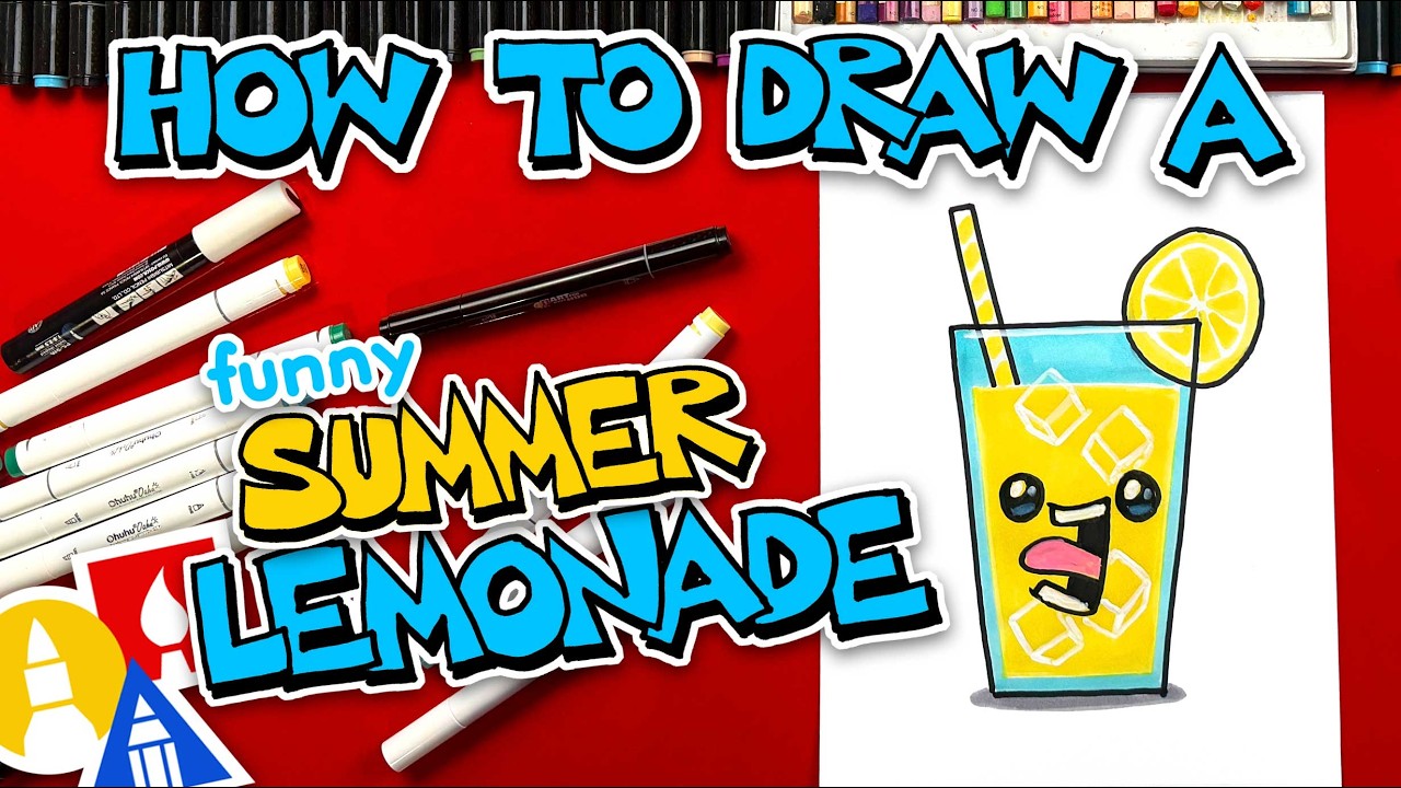 How To Draw Funny Summer Lemonade