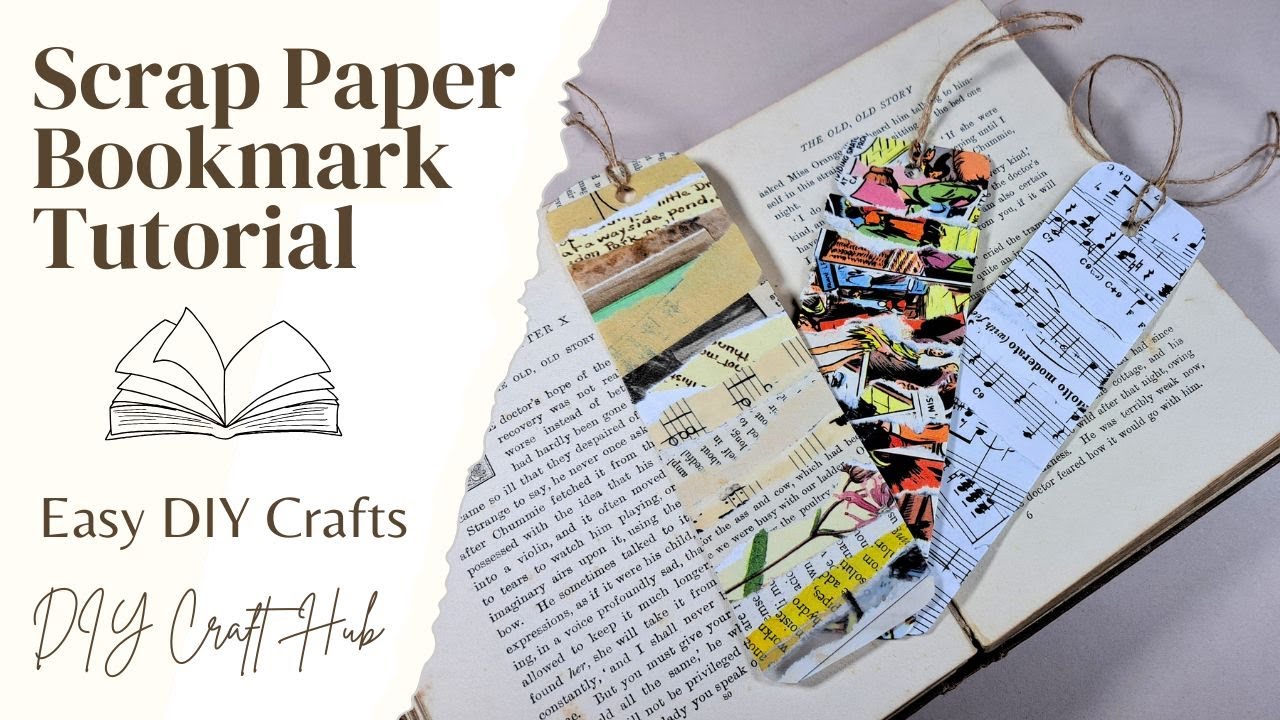 DIY Paper Bookmark Tutorial - Simple Christmas Crafts for Kids