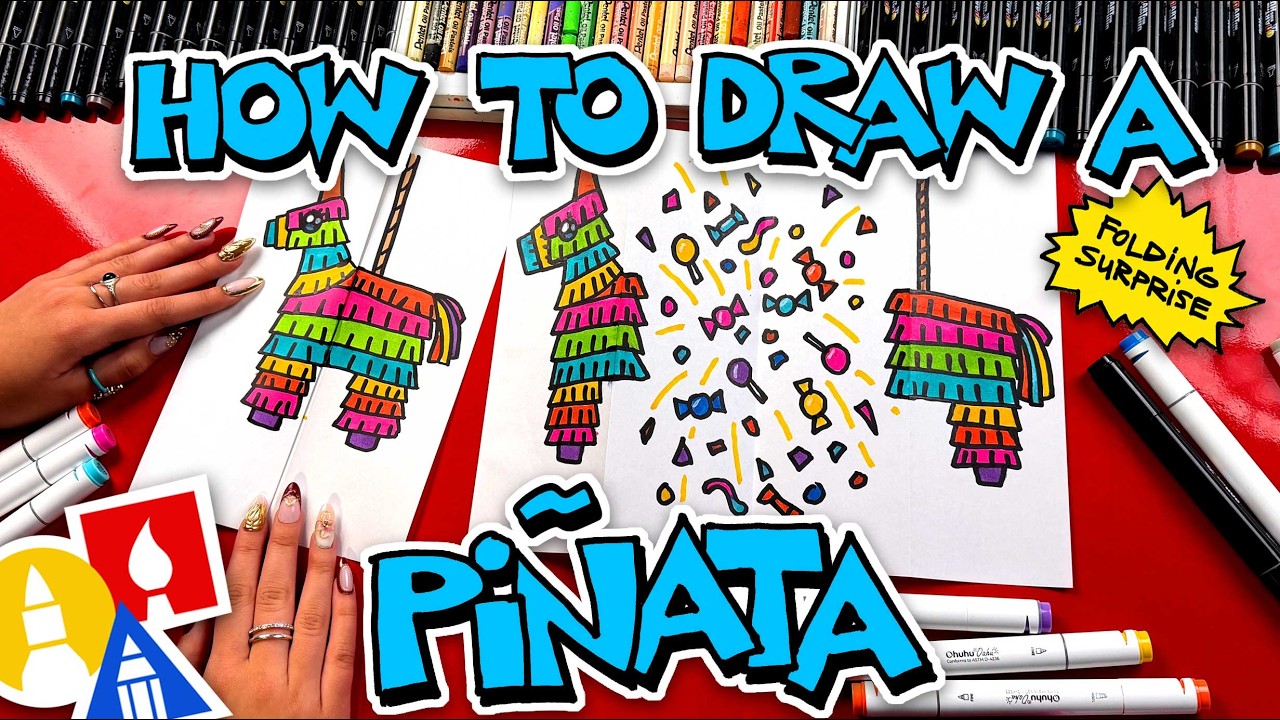 How To Draw A Pinata Folding Surprise