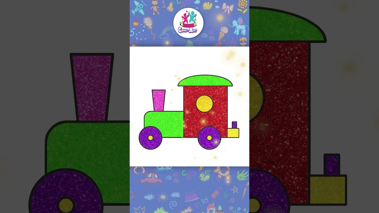 🎨How To Draw A Train | Easy Drawing For Kids #shorts #hooplakidzhowto