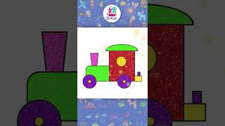 🎨How To Draw A Train | Easy Drawing For Kids #shorts #hooplakidzhowto
