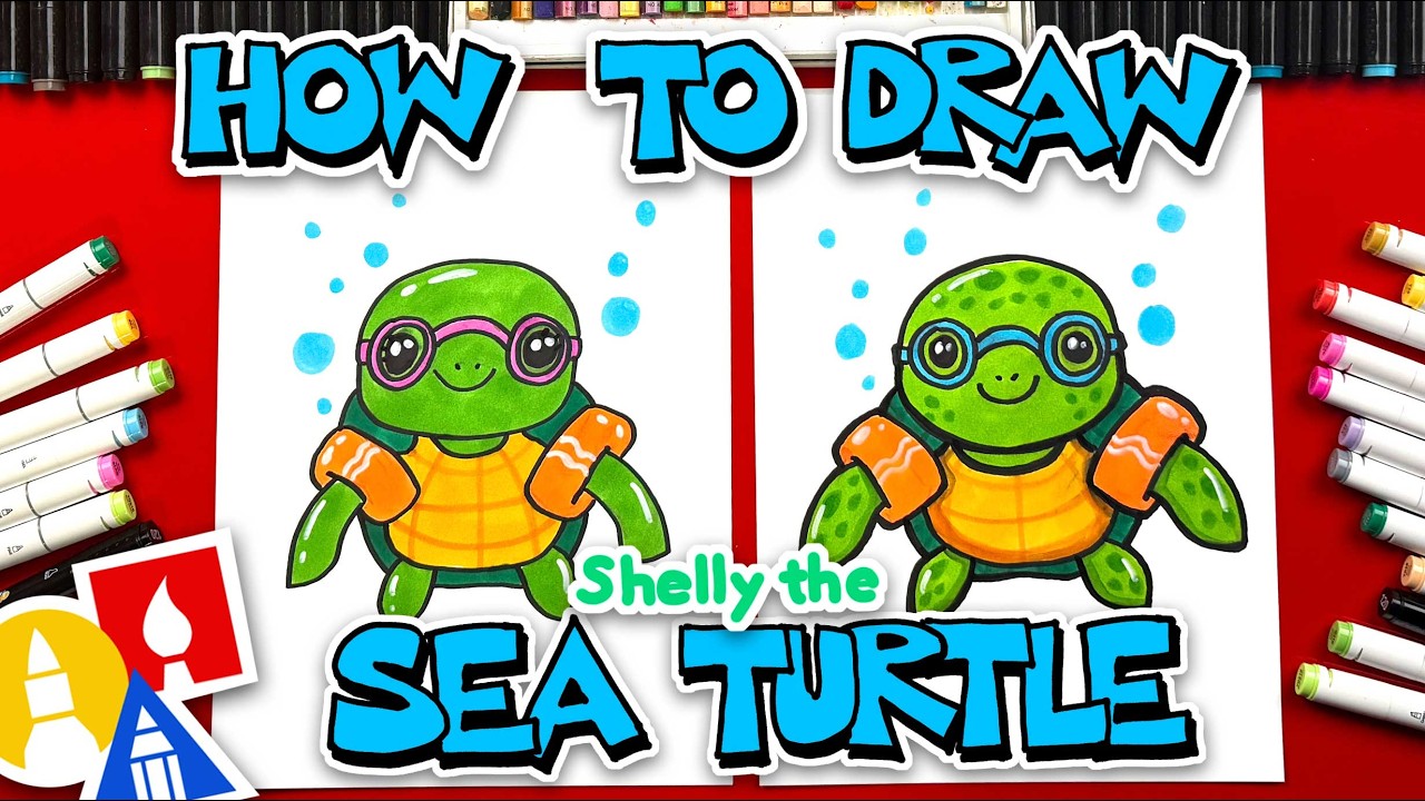 How To Draw Shelly The Sea Turtle