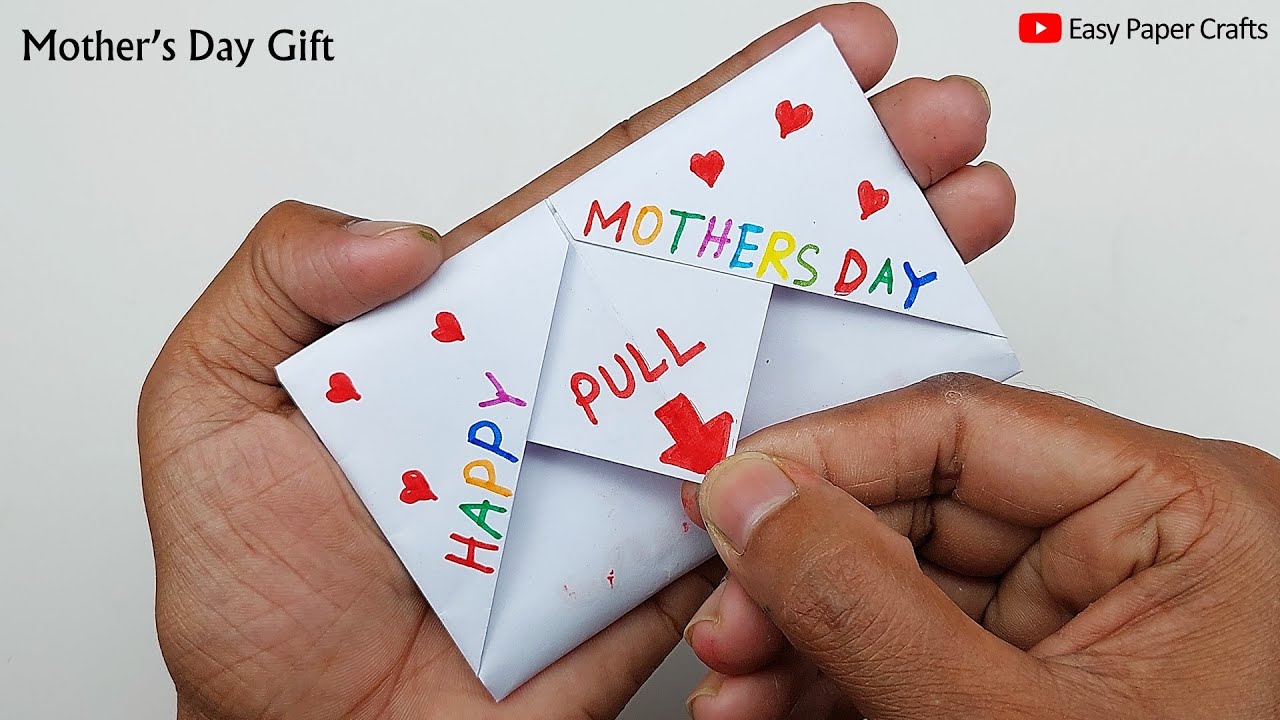 How to Make a Mothers Day Card - Easy Paper Craft for Kids
