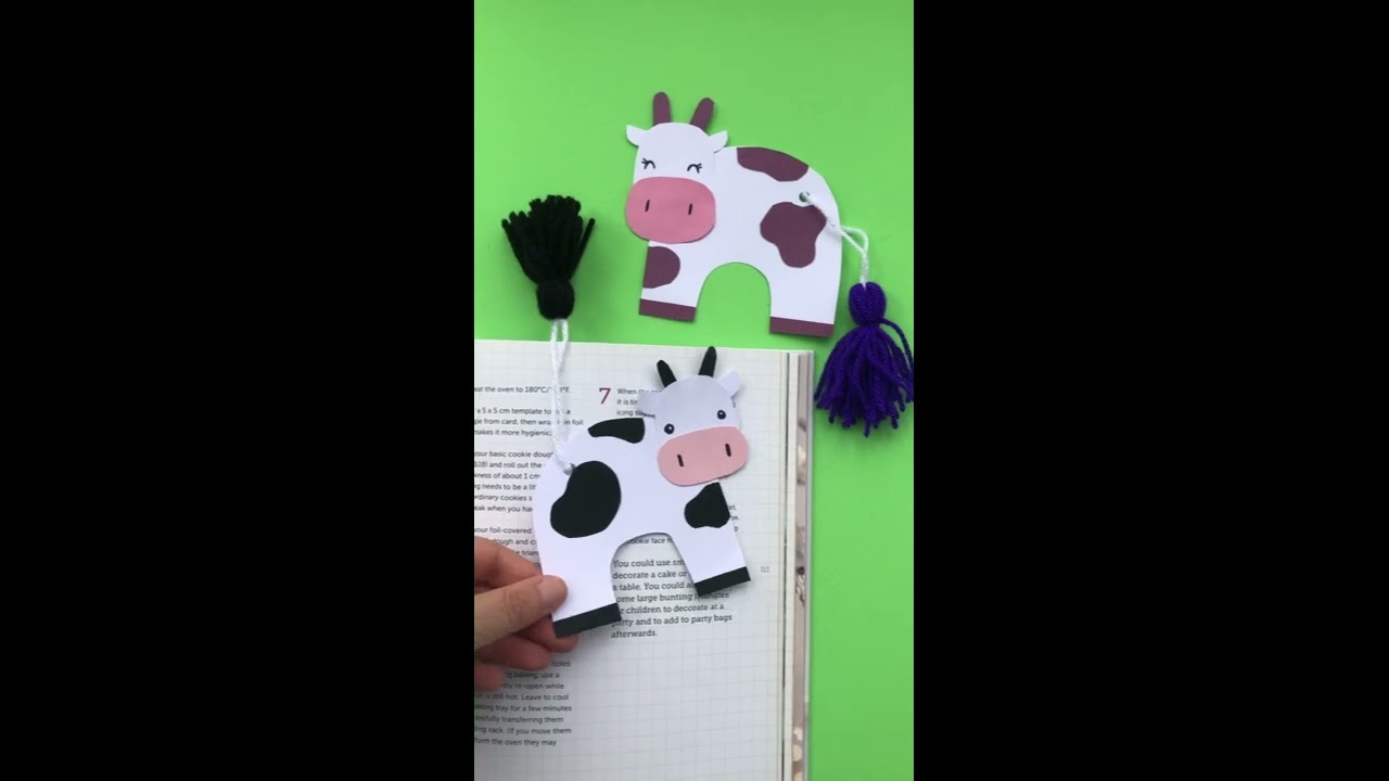 Cute Cow Bookmark intro