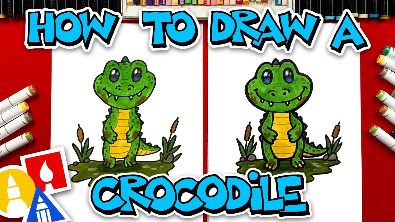 How To Draw Chompers The Crocodile