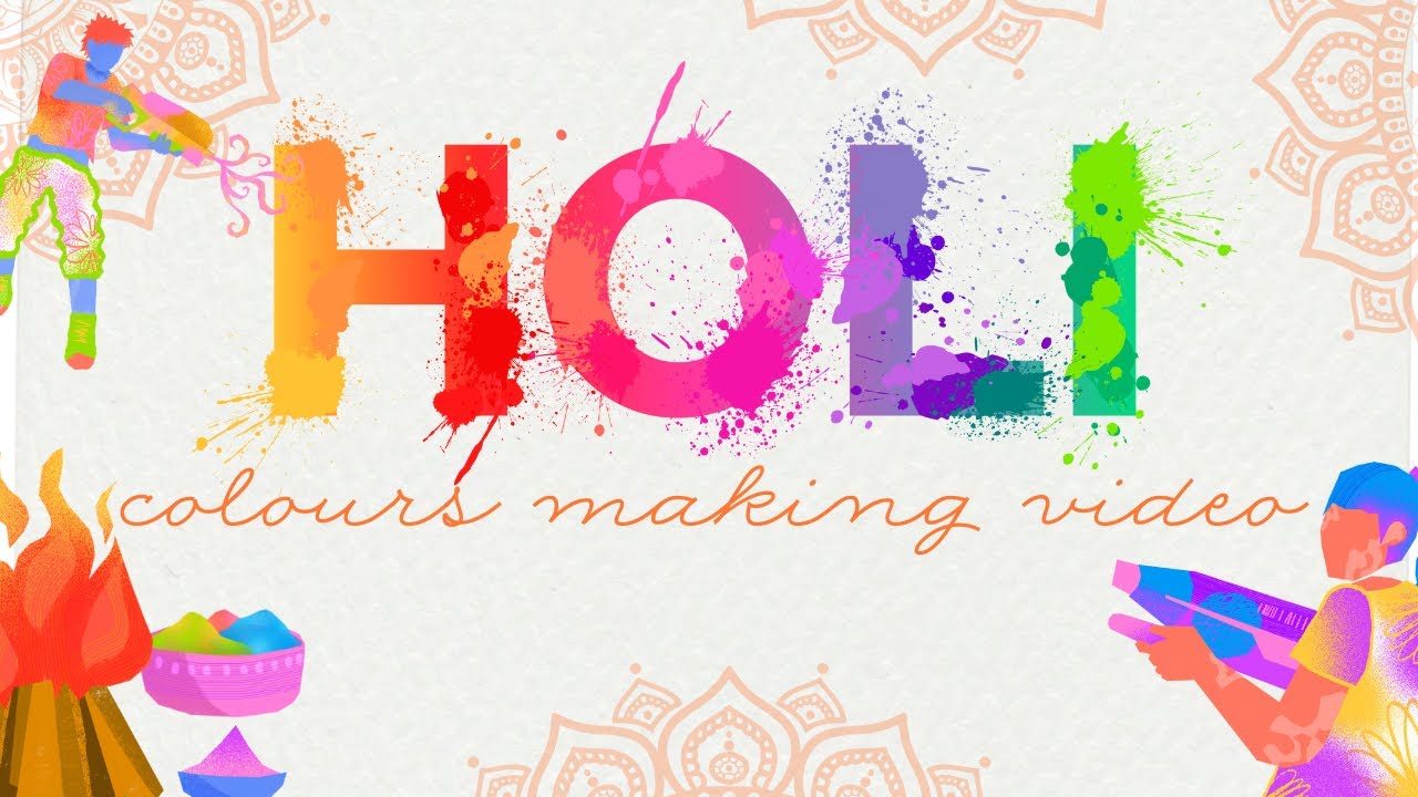 Home made Holi colours | Holi