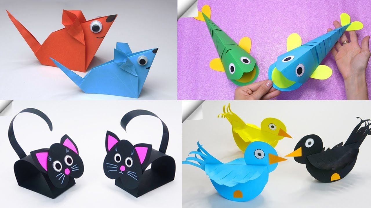 11 DIY Paper Crafts and Paper Toys Kids Can Make