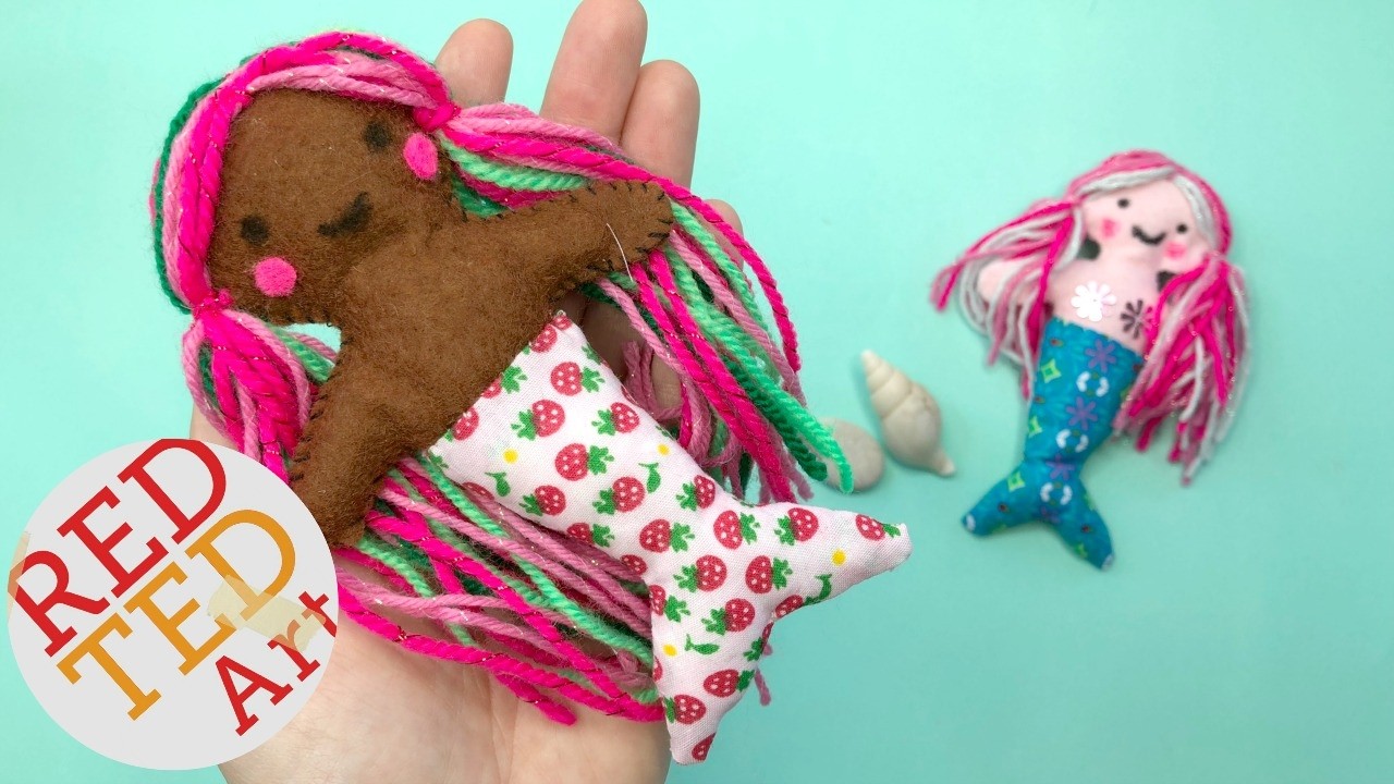 Mini Felt Mermaid Softies (Fast Version)